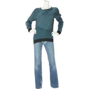 Helmut Lang Silk Costume Wardrobe Prop Long Sleeve Top Blouse Shirt